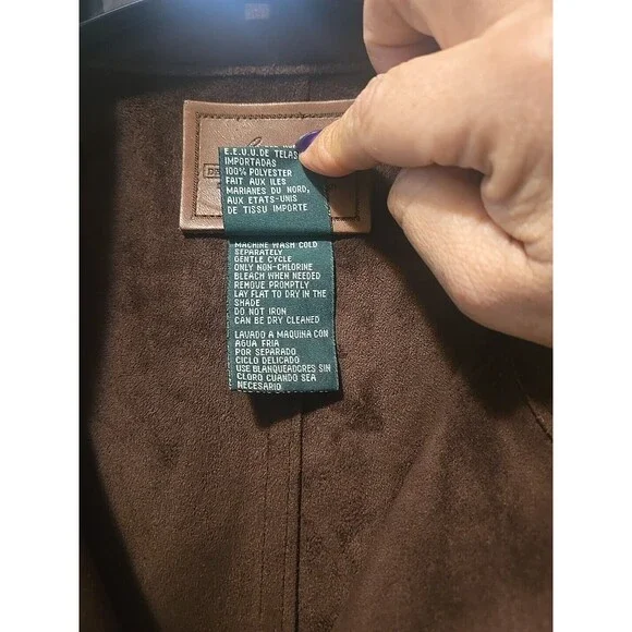 Brown Suede Women's Blazer - Picture 9 of 10